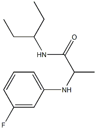 2-[(3-fluorophenyl)amino]-N-(pentan-3-yl)propanamide Structure
