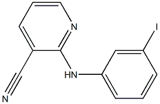 2-[(3-iodophenyl)amino]pyridine-3-carbonitrile 结构式