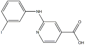 2-[(3-iodophenyl)amino]pyridine-4-carboxylic acid Structure