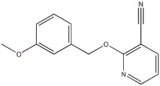 2-[(3-methoxybenzyl)oxy]nicotinonitrile 结构式