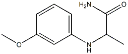2-[(3-methoxyphenyl)amino]propanamide Structure