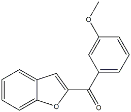 2-[(3-methoxyphenyl)carbonyl]-1-benzofuran,,结构式