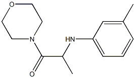 2-[(3-methylphenyl)amino]-1-(morpholin-4-yl)propan-1-one 化学構造式