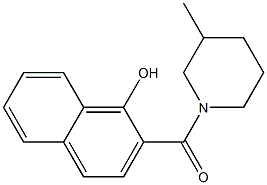  2-[(3-methylpiperidin-1-yl)carbonyl]naphthalen-1-ol