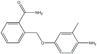 2-[(4-amino-3-methylphenoxy)methyl]benzamide Structure