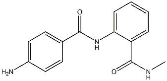 2-[(4-aminobenzoyl)amino]-N-methylbenzamide,,结构式