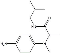 2-[(4-aminophenyl)(methyl)amino]-N-(2-methylpropyl)propanamide Structure