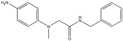2-[(4-aminophenyl)(methyl)amino]-N-benzylacetamide Structure