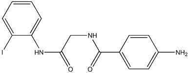 2-[(4-aminophenyl)formamido]-N-(2-iodophenyl)acetamide Struktur