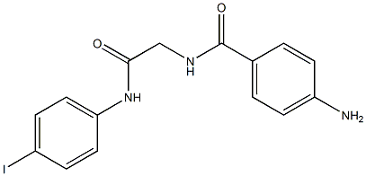 2-[(4-aminophenyl)formamido]-N-(4-iodophenyl)acetamide,,结构式