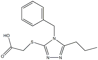 2-[(4-benzyl-5-propyl-4H-1,2,4-triazol-3-yl)sulfanyl]acetic acid