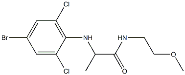 2-[(4-bromo-2,6-dichlorophenyl)amino]-N-(2-methoxyethyl)propanamide