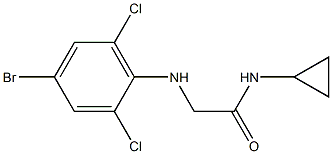  2-[(4-bromo-2,6-dichlorophenyl)amino]-N-cyclopropylacetamide