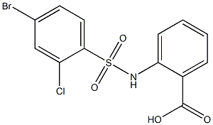 2-[(4-bromo-2-chlorobenzene)sulfonamido]benzoic acid