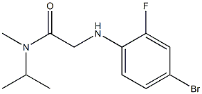 2-[(4-bromo-2-fluorophenyl)amino]-N-methyl-N-(propan-2-yl)acetamide Structure