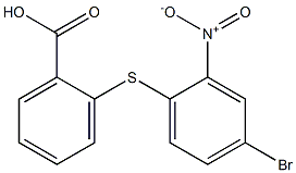 2-[(4-bromo-2-nitrophenyl)sulfanyl]benzoic acid 化学構造式