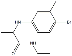 2-[(4-bromo-3-methylphenyl)amino]-N-ethylpropanamide Structure
