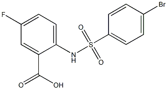  2-[(4-bromobenzene)sulfonamido]-5-fluorobenzoic acid