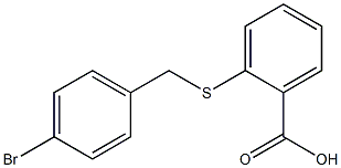 2-[(4-bromobenzyl)thio]benzoic acid Structure
