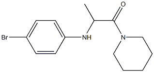 2-[(4-bromophenyl)amino]-1-(piperidin-1-yl)propan-1-one Structure