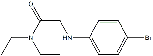 2-[(4-bromophenyl)amino]-N,N-diethylacetamide,,结构式