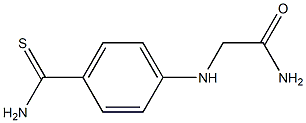 2-[(4-carbamothioylphenyl)amino]acetamide 化学構造式