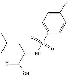  2-[(4-chlorobenzene)sulfonamido]-4-methylpentanoic acid