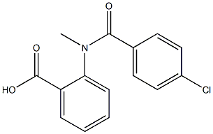 2-[(4-chlorobenzoyl)(methyl)amino]benzoic acid Structure