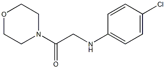 2-[(4-chlorophenyl)amino]-1-(morpholin-4-yl)ethan-1-one Structure