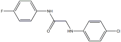 2-[(4-chlorophenyl)amino]-N-(4-fluorophenyl)acetamide Structure