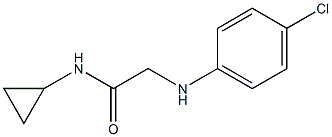 2-[(4-chlorophenyl)amino]-N-cyclopropylacetamide Structure