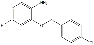 2-[(4-chlorophenyl)methoxy]-4-fluoroaniline Structure