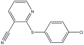 2-[(4-chlorophenyl)sulfanyl]pyridine-3-carbonitrile Struktur