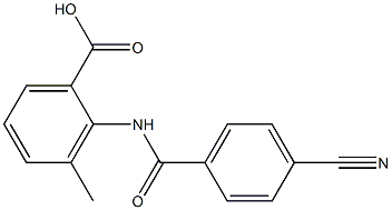 2-[(4-cyanobenzoyl)amino]-3-methylbenzoic acid