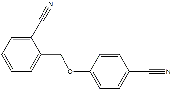 2-[(4-cyanophenoxy)methyl]benzonitrile Structure