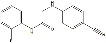  2-[(4-cyanophenyl)amino]-N-(2-fluorophenyl)acetamide