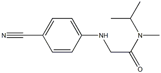 2-[(4-cyanophenyl)amino]-N-methyl-N-(propan-2-yl)acetamide 化学構造式