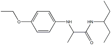 2-[(4-ethoxyphenyl)amino]-N-(pentan-3-yl)propanamide Structure