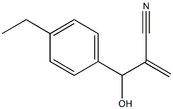 2-[(4-ethylphenyl)(hydroxy)methyl]prop-2-enenitrile 化学構造式