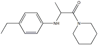 2-[(4-ethylphenyl)amino]-1-(piperidin-1-yl)propan-1-one Structure