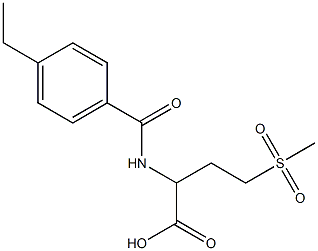 2-[(4-ethylphenyl)formamido]-4-methanesulfonylbutanoic acid,,结构式