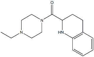 2-[(4-ethylpiperazin-1-yl)carbonyl]-1,2,3,4-tetrahydroquinoline,,结构式