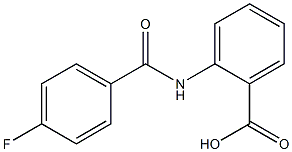 2-[(4-fluorobenzoyl)amino]benzoic acid Struktur