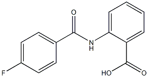 2-[(4-fluorobenzoyl)amino]benzoic acid Structure