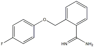 2-[(4-fluorophenoxy)methyl]benzenecarboximidamide Structure