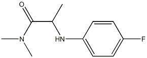 2-[(4-fluorophenyl)amino]-N,N-dimethylpropanamide,,结构式