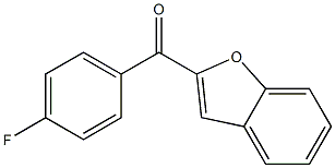 2-[(4-fluorophenyl)carbonyl]-1-benzofuran,,结构式