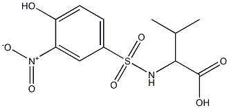 2-[(4-hydroxy-3-nitrobenzene)sulfonamido]-3-methylbutanoic acid