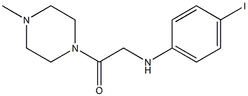 2-[(4-iodophenyl)amino]-1-(4-methylpiperazin-1-yl)ethan-1-one,,结构式