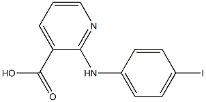 2-[(4-iodophenyl)amino]pyridine-3-carboxylic acid,,结构式